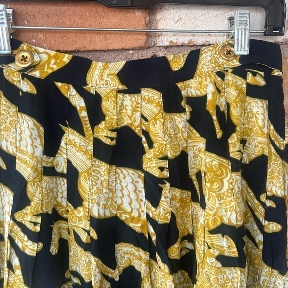 Anthropologie Maeve Pleated Horse Skirt - Picture 7 of 10